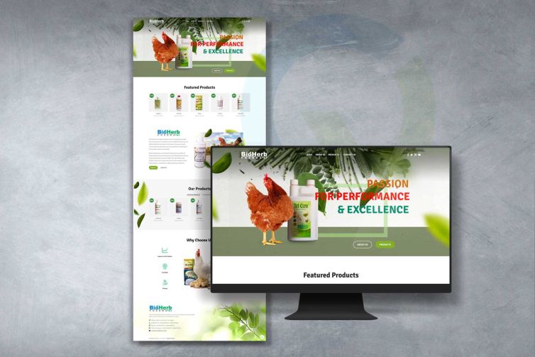 تصميم موقع شركة بايوهيرب فارما