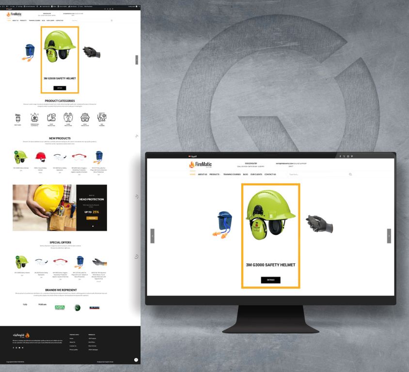 تصميم الكتروني إلكتروني لشركة فايرماتيك