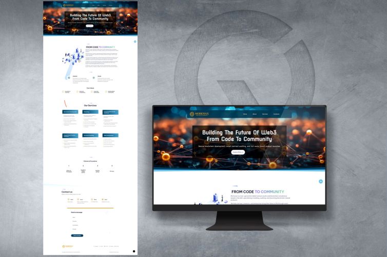 تصميم موقع إلكتروني لشركة Moriovax