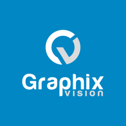شعار شركة جرافيكس فيجن لتصميم المواقع