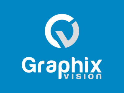 شعار شركة جرافيكس فيجن لتصميم المواقع